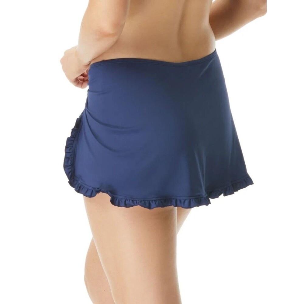 Beach House Women's 12 Swim Skirt Tess Blue Attached Bikini Bottom UPF 50+ NWOT - Picture 3 of 7